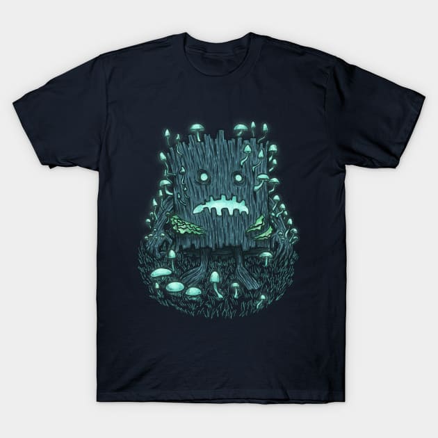 The Fungus Log T-Shirt by nickv47